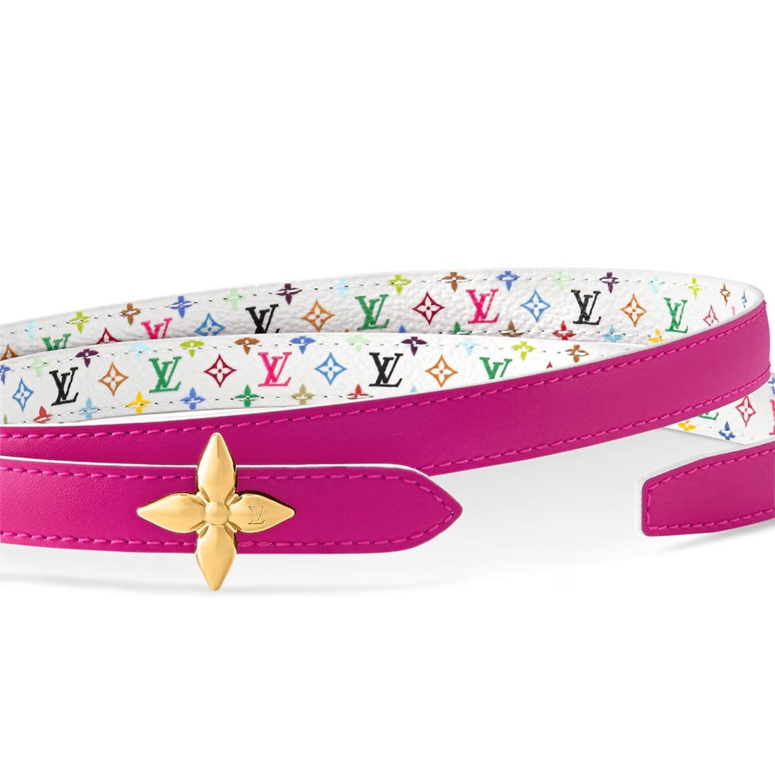 L0vis Vvtt0n M8992Y LV x TM Mini Flowergram 15mm Reversible Belt