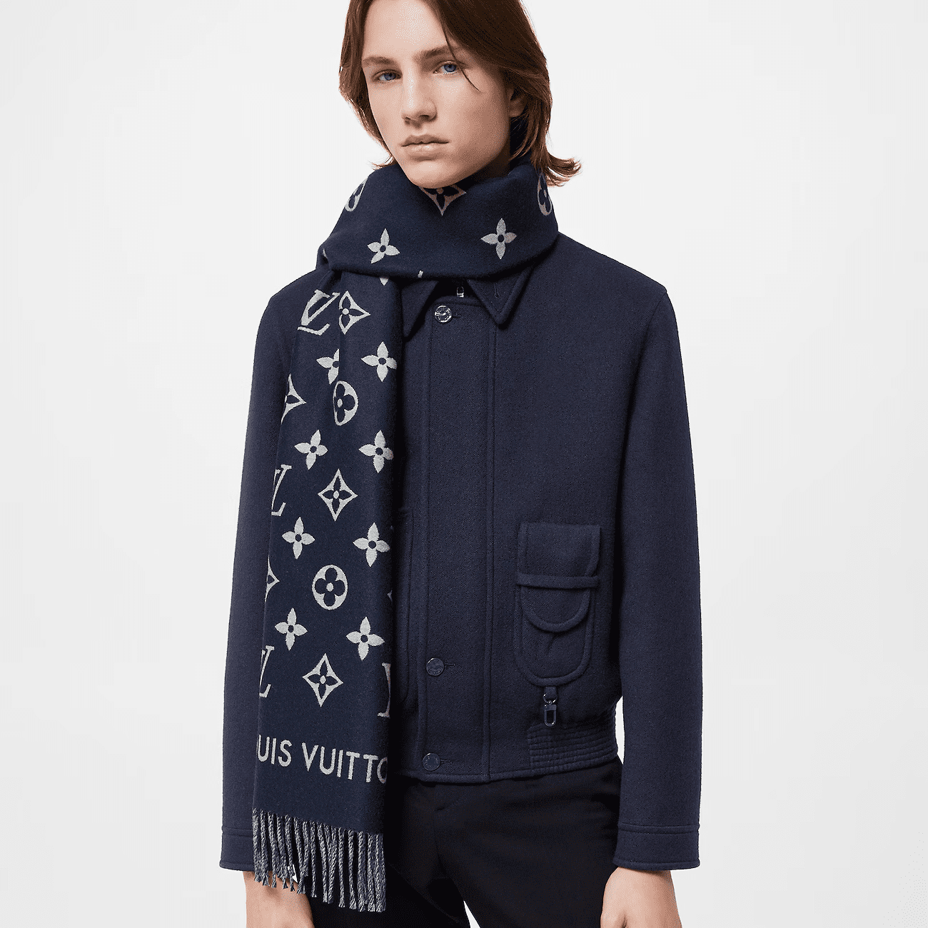 L0vis Vvtt0n M79130 ALL ABOUT Monogram Scarf