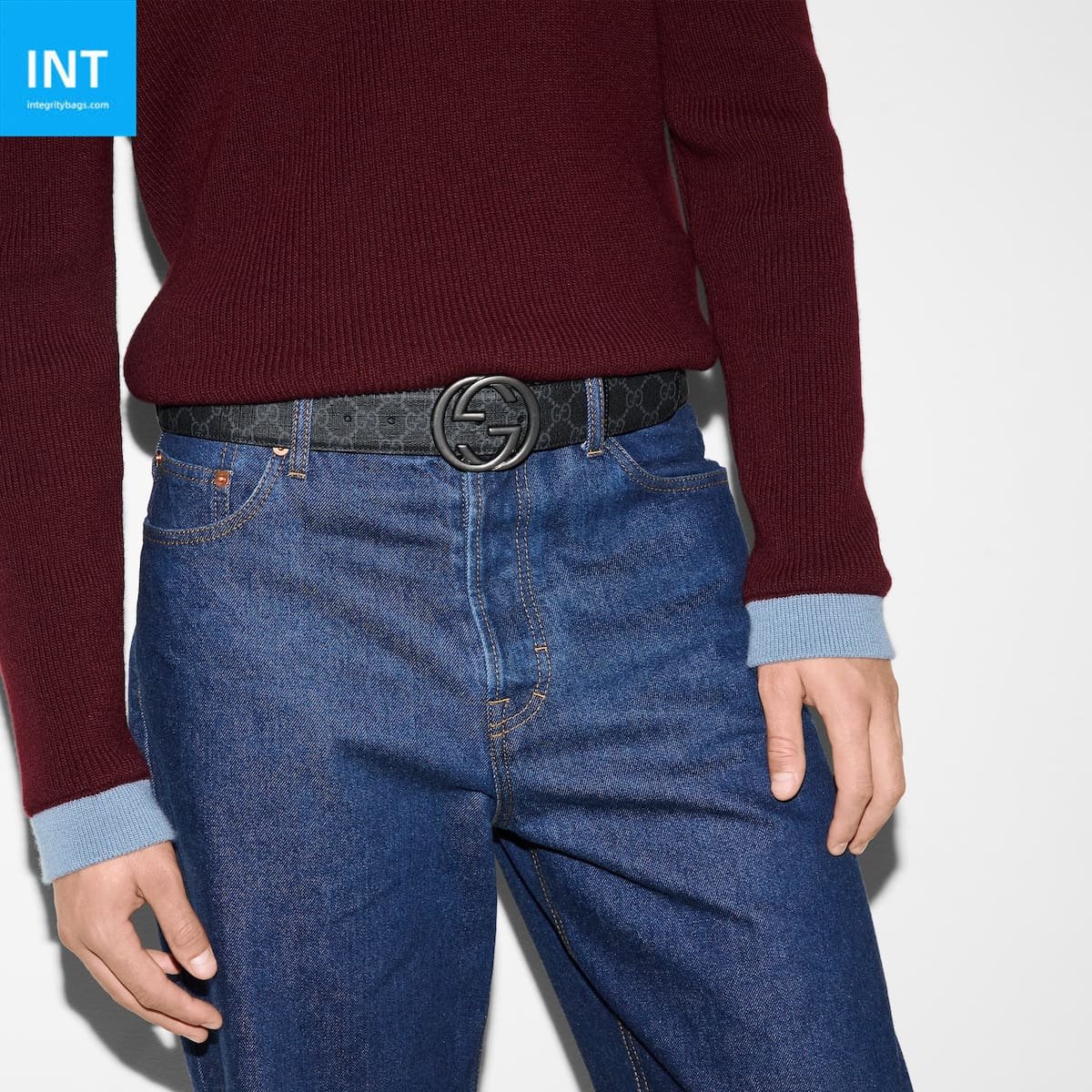 Gvc*1 Belt with Interlocking G buckle