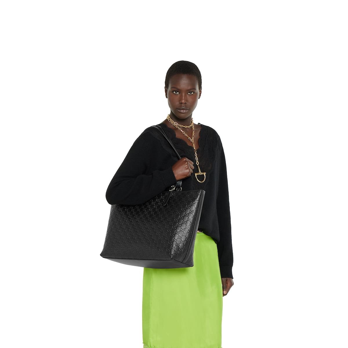 Gvc*1 Emblem large tote bag