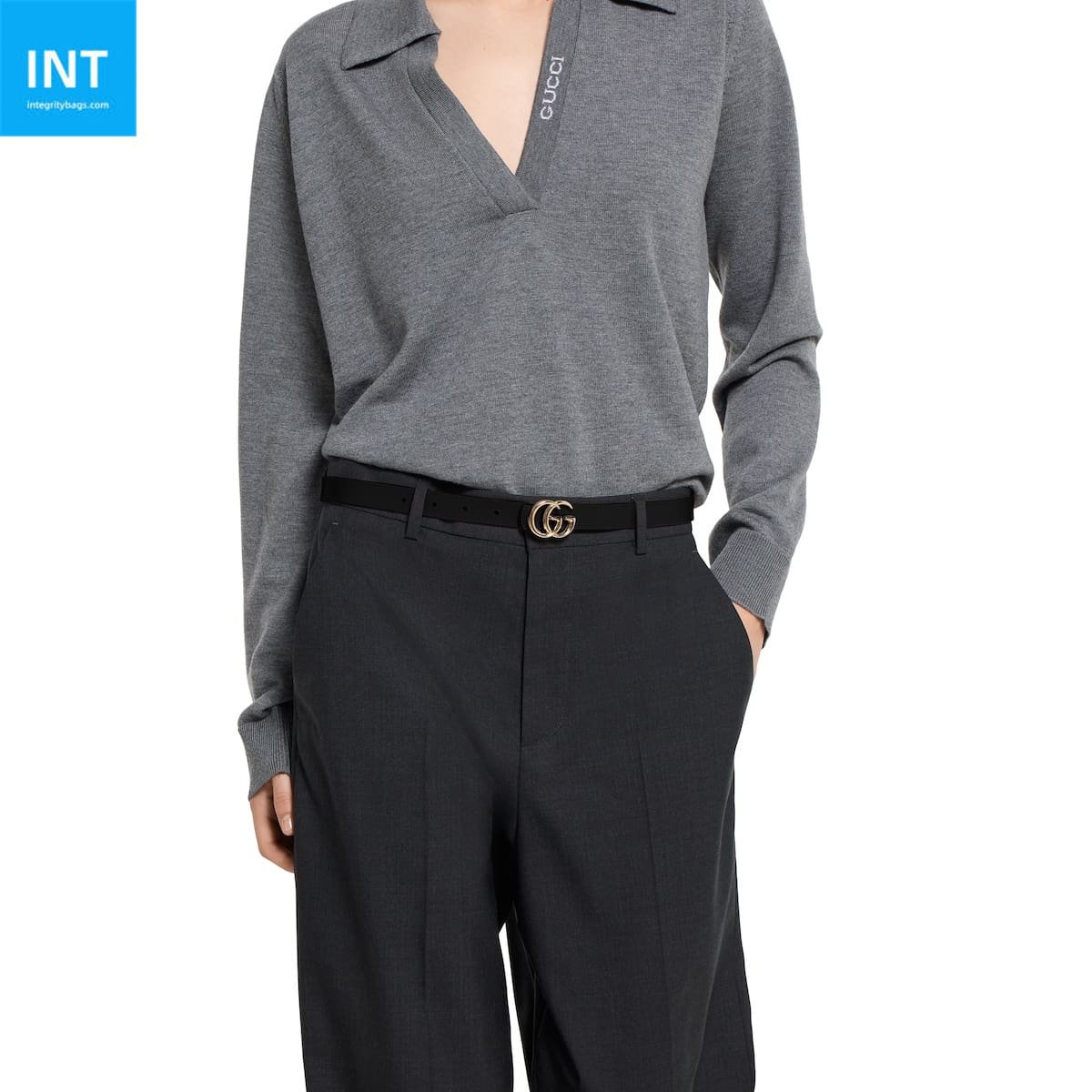 Gvc*1 Reversible GG Marmont thin belt