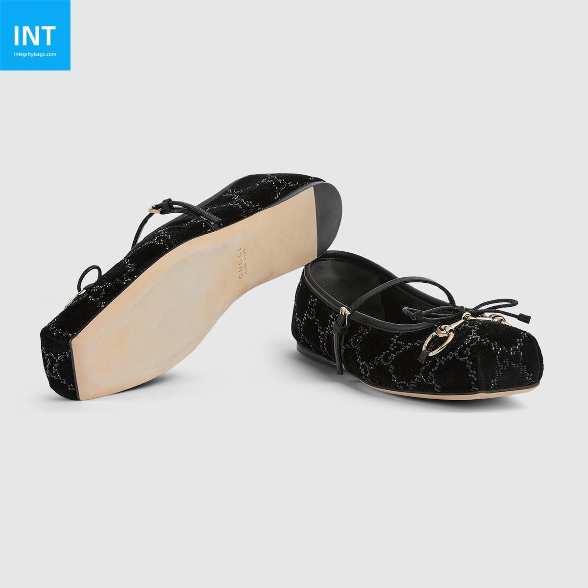 Women’s GG crystal Gvc*1 Horsebit ballet flat