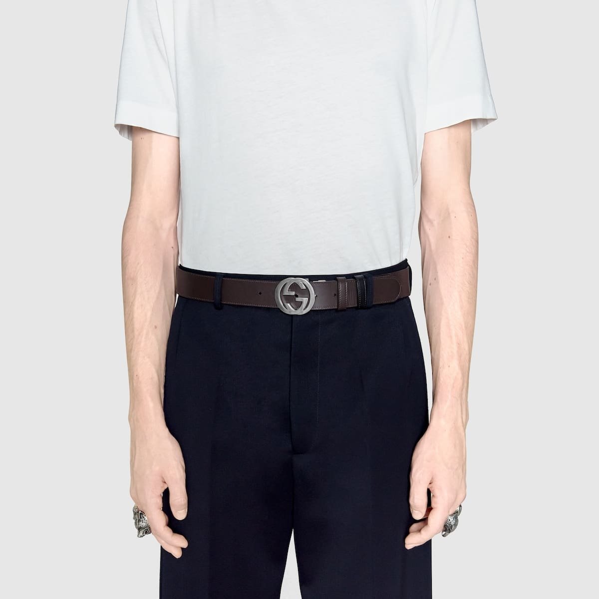 Gvc*1 Reversible belt with Interlocking G buckle
