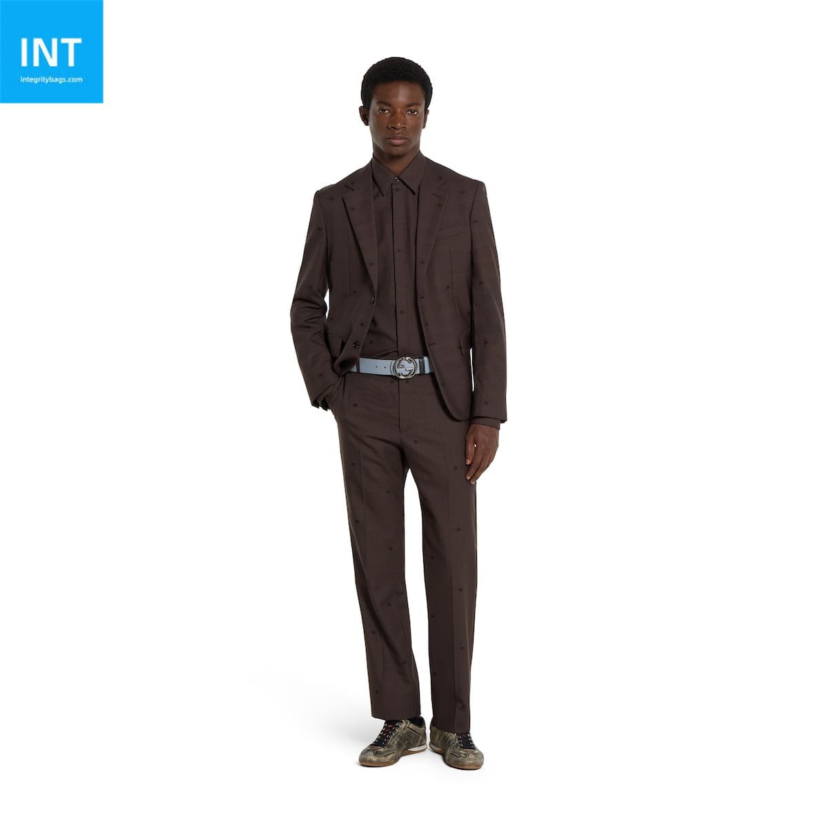 Gvc*1 Reversible belt with Interlocking G buckle