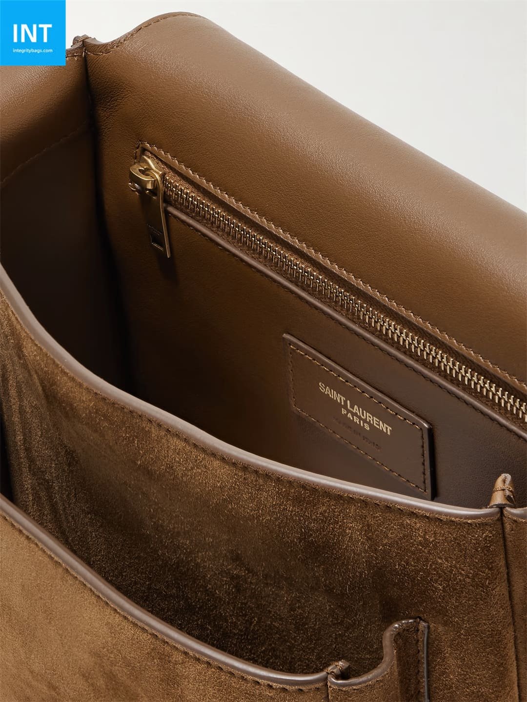 Sa1nt Lau*nt Niki suede shoulder bag