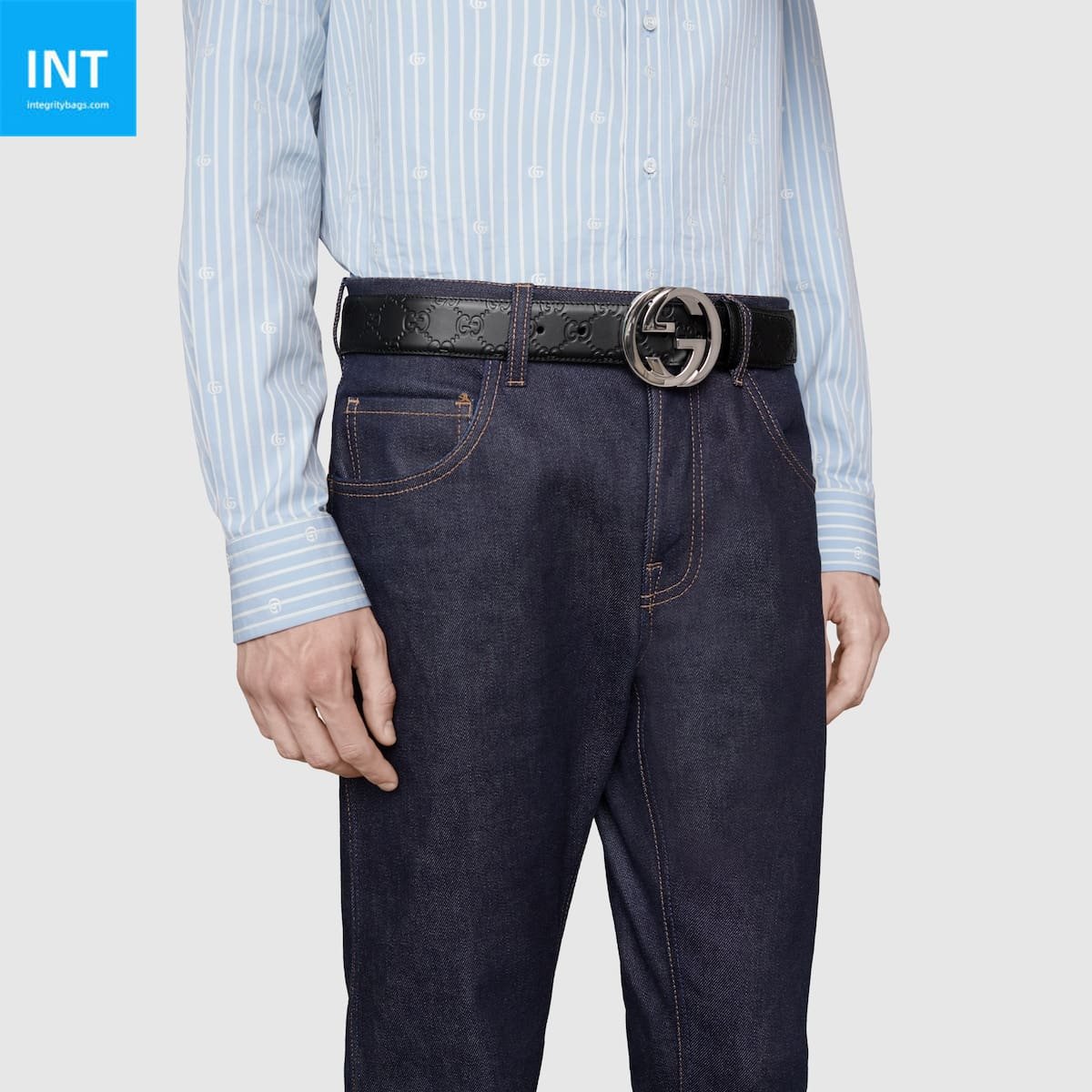 Gvc*1 Belt with Interlocking G buckle