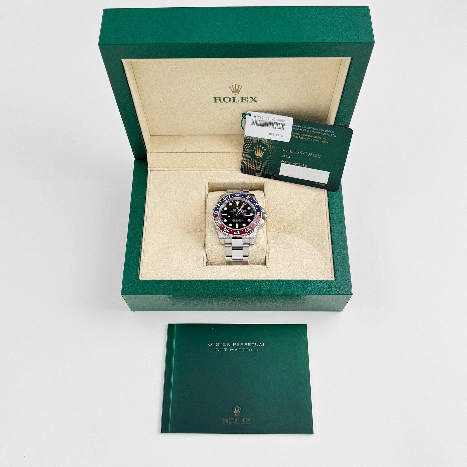 R01ex GMT-Master II 126710BLRO ‘Pepsi’ Stainless Steel Black Dial Oyster (2024)