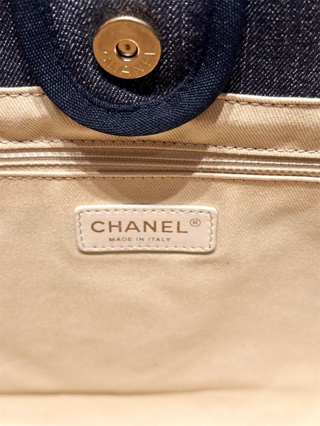 Ch**el Deauville Denim Small Tote