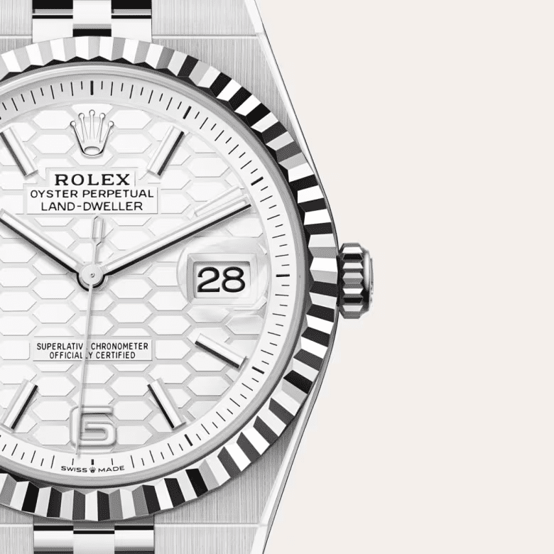 R01ex Land-Dweller Oyster, 40 mm, Oystersteel and white gold M127334