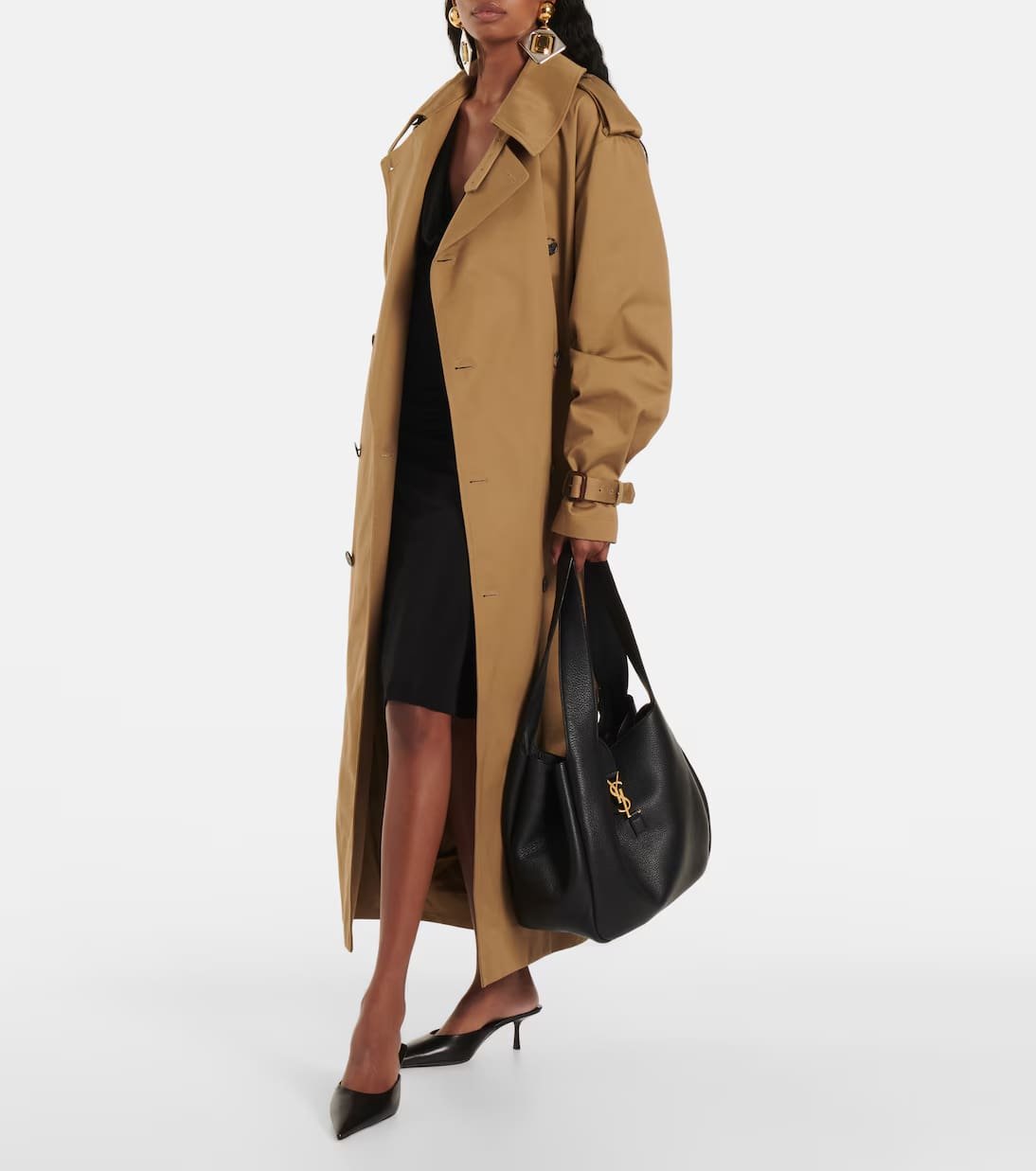 Sa1nt Lau*nt Le 5 À 7 Bea textured-leather tote