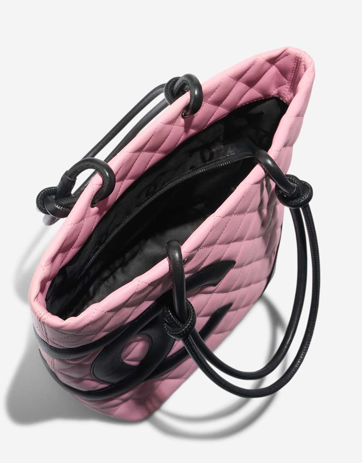 Ch**el Cambon Tote Bag Small Lamb Pink / Black