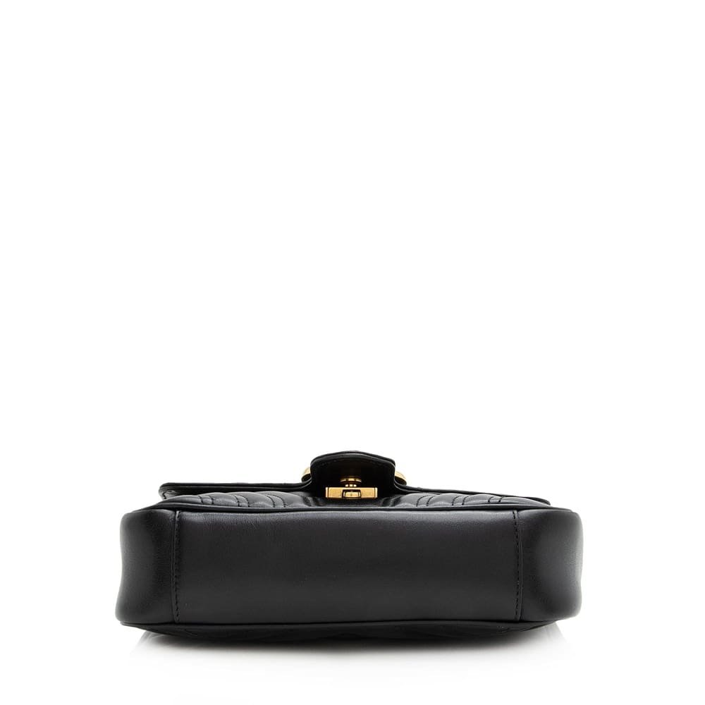Gvc*1 Matelasse Leather GG Marmont Mini Shoulder Bag (SHF-V1dIip)