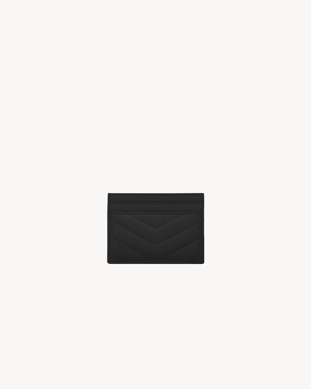Sa1nt Lau*nt Cassandre quilted card case in grain de poudre leather