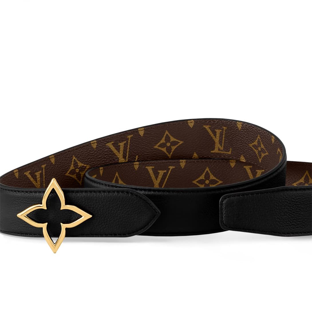 L0vis Vvtt0n M8899W Slim Flower 35mm Reversible Belt