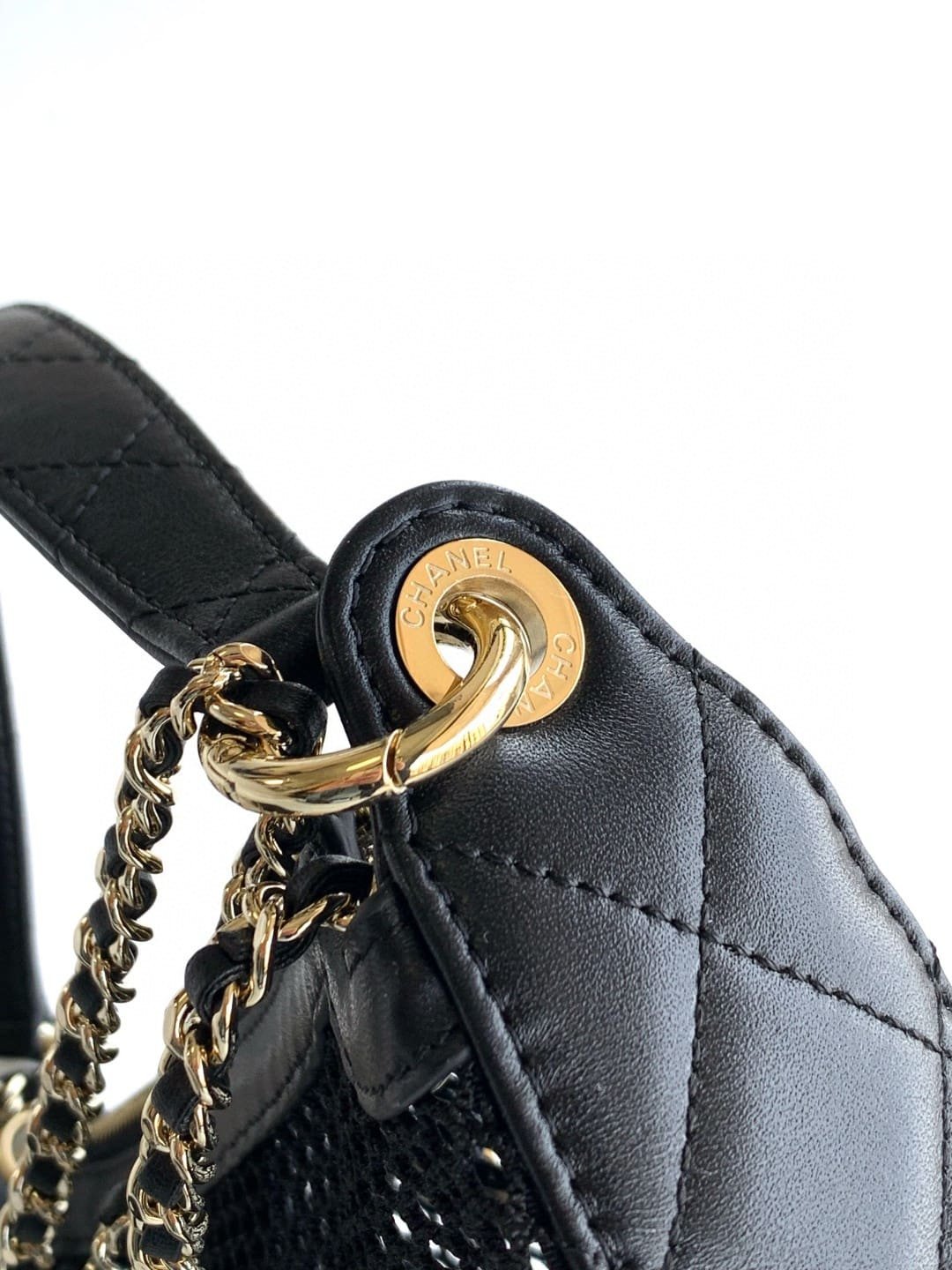 Ch**el Spring-Summer 2025 Clutch with Chain
