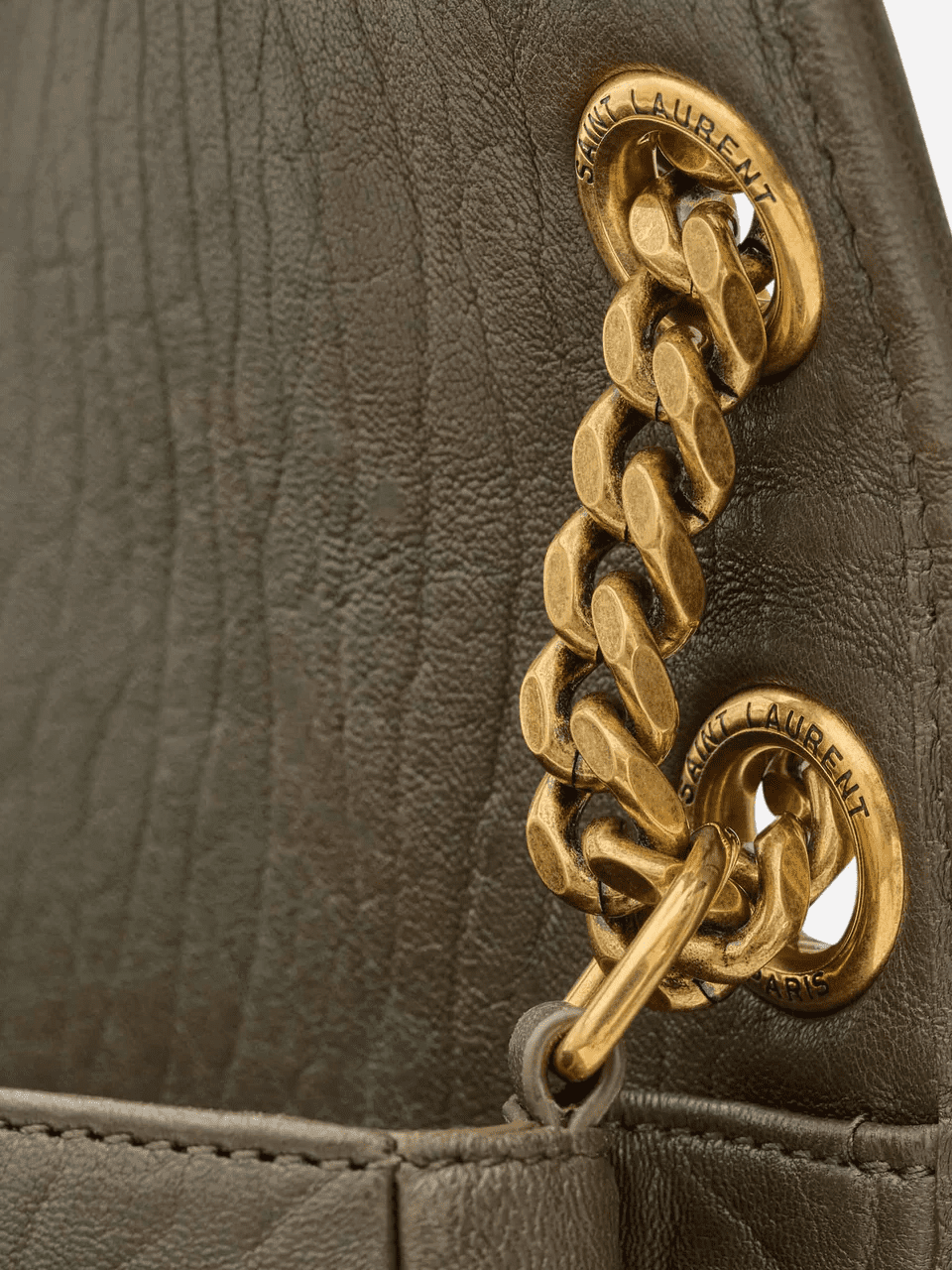 Sa1nt Lau*nt NIKI MEDIUM IN GRAINED LAMBSKIN