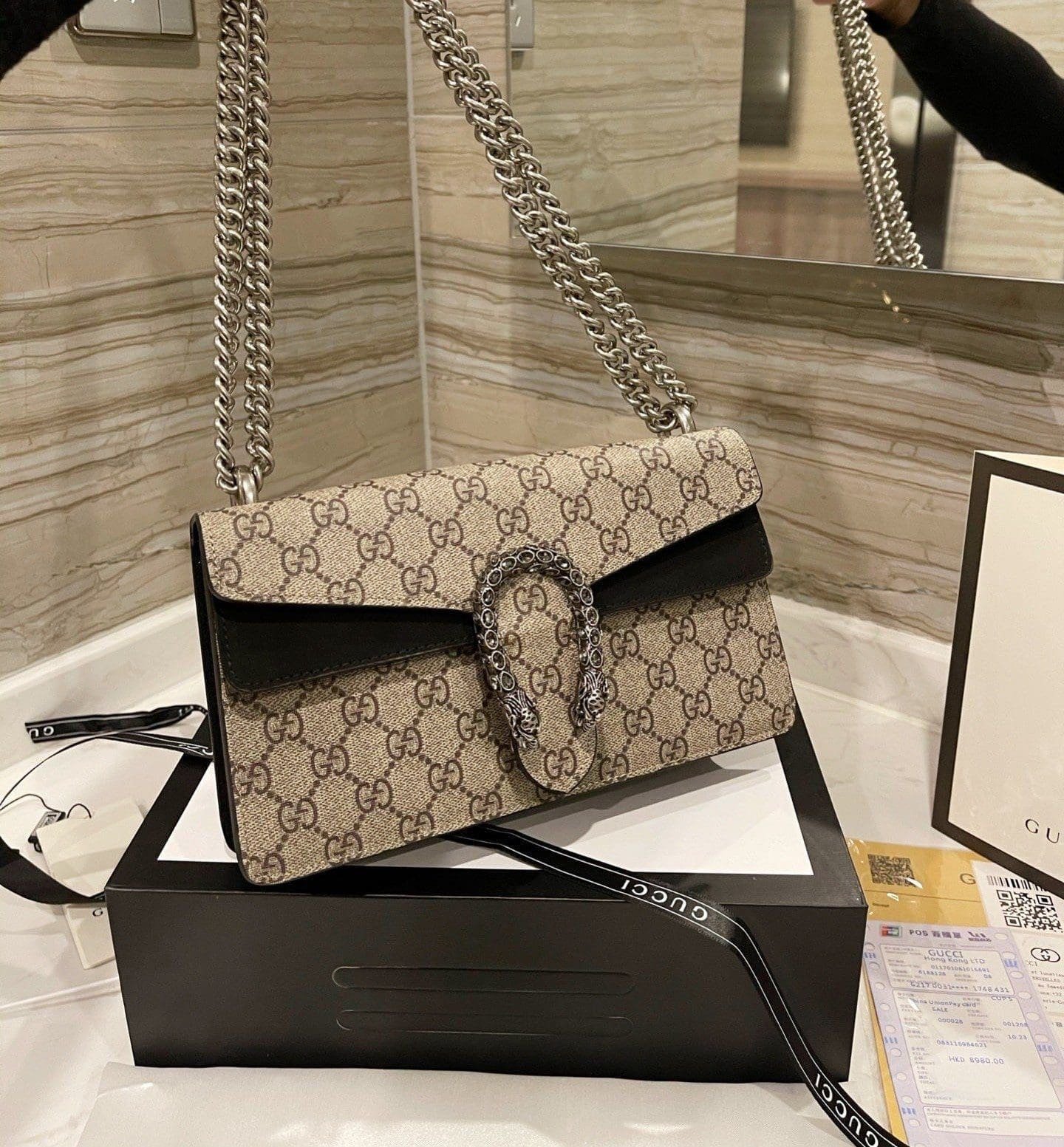 Gvc*1 DIONYSUS GG MEDIUM SHOULDER BAG