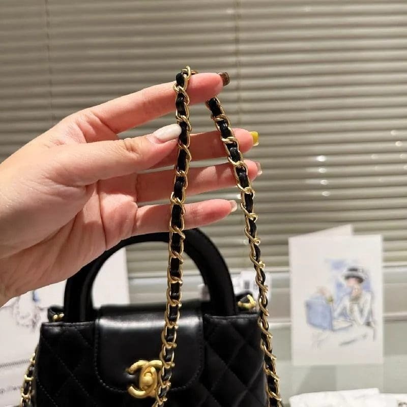 Ch**el MINI SHOPPING BAG BLACK