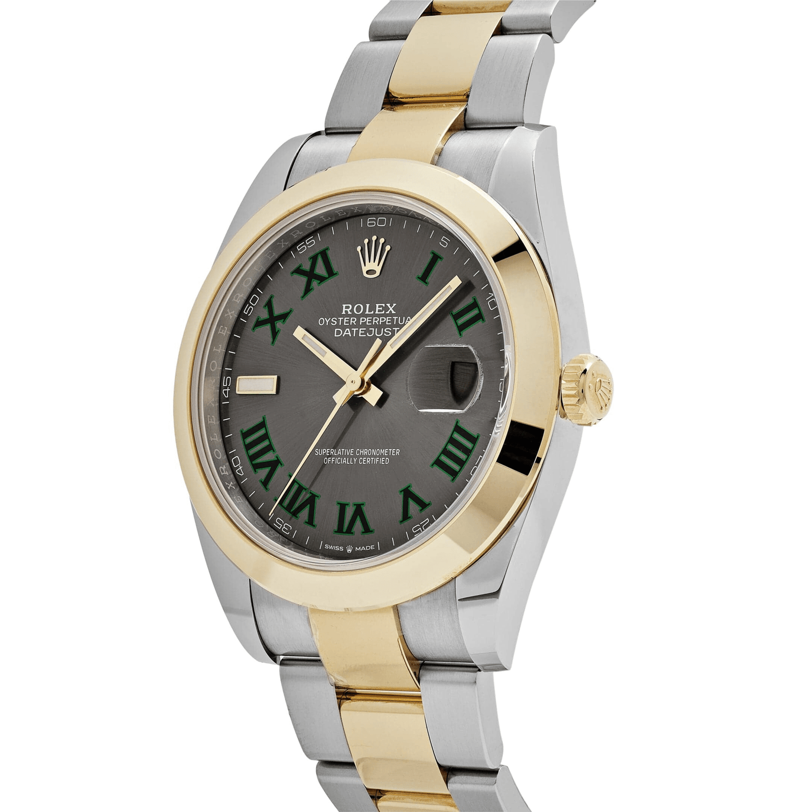 R01ex Datejust 41 126303 ‘Wimbledon’ Yellow Gold Stainless Steel Slate Dial (2020)
