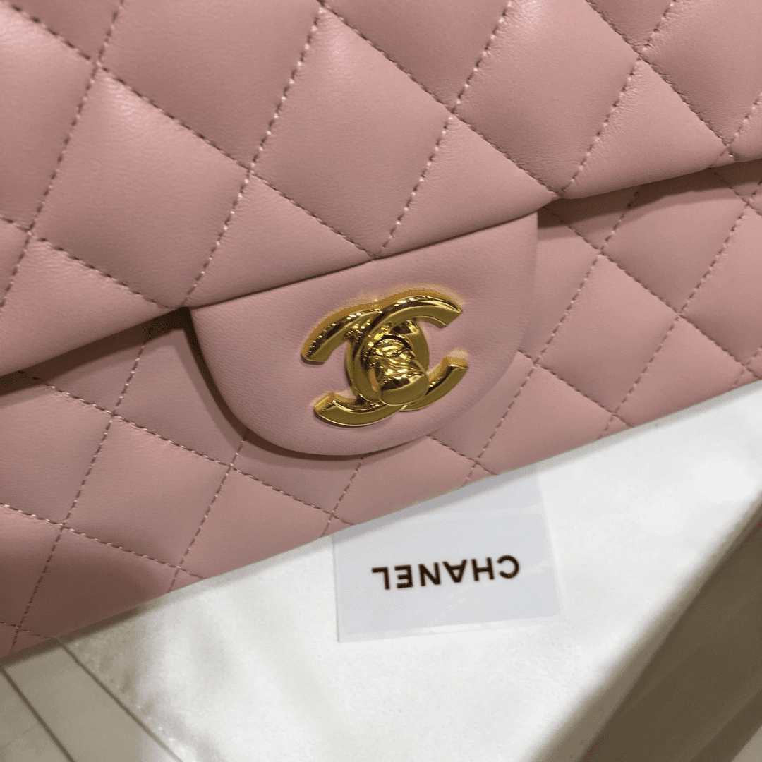 Ch**el Classic Double Flap Small Pink Lambskin