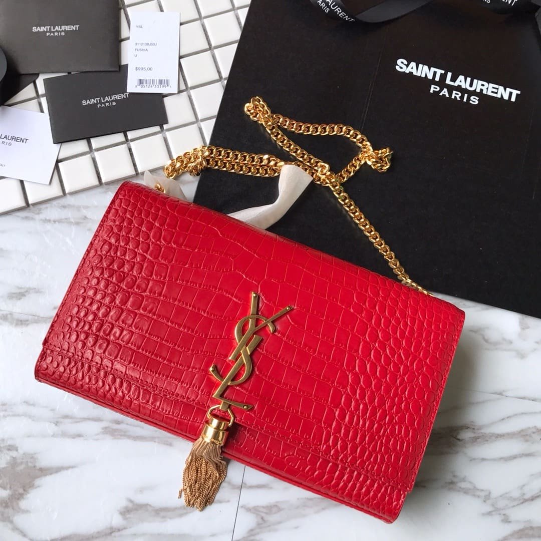Sa1nt Lau*nt Kate Tassel Satchel
