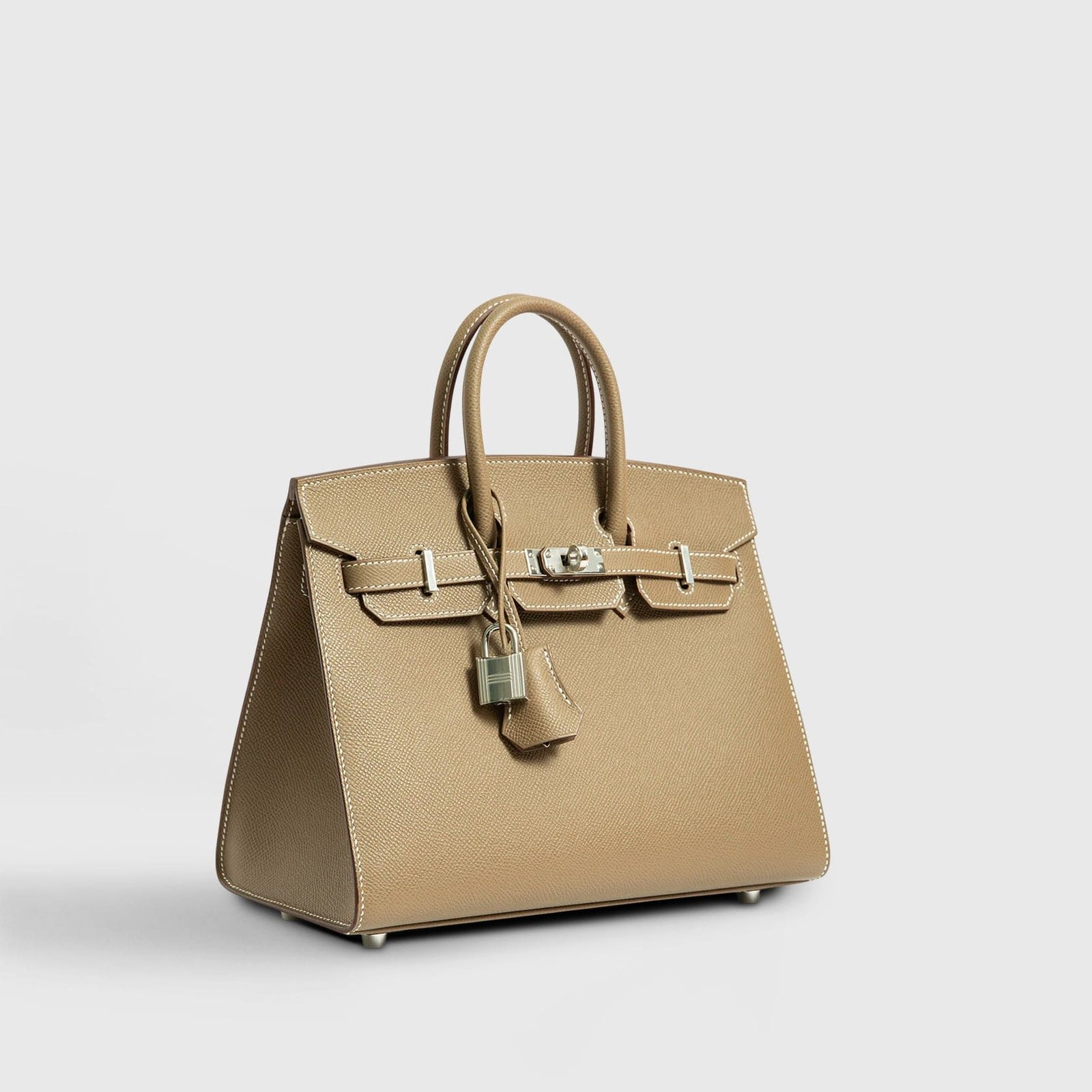 H**me5 Birkin 25 Epsom Etoupe Sellier Palladium Hardware