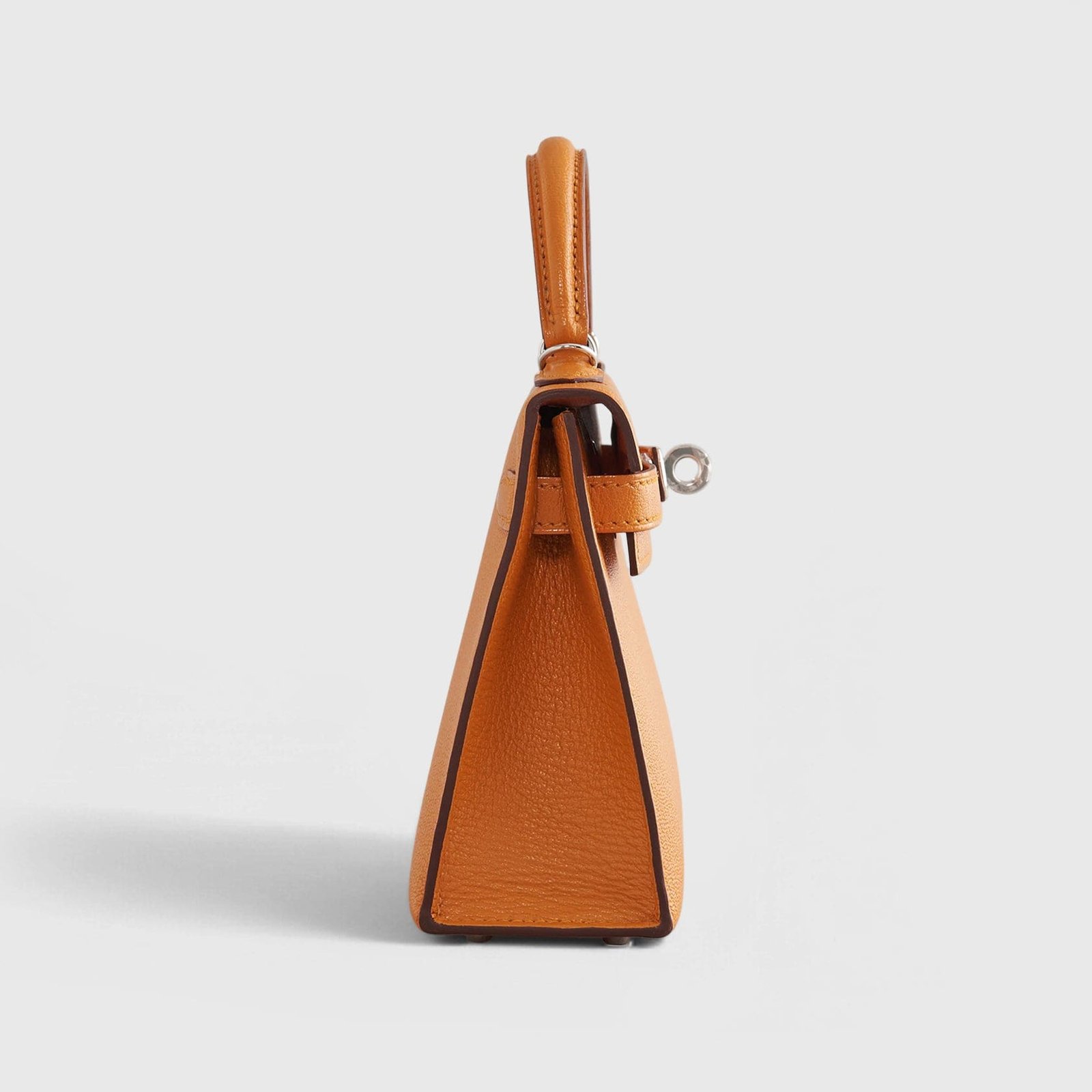 H**me5 Kelly Mini Chevre Apricot/Cuivre Sellier Palladium Hardware