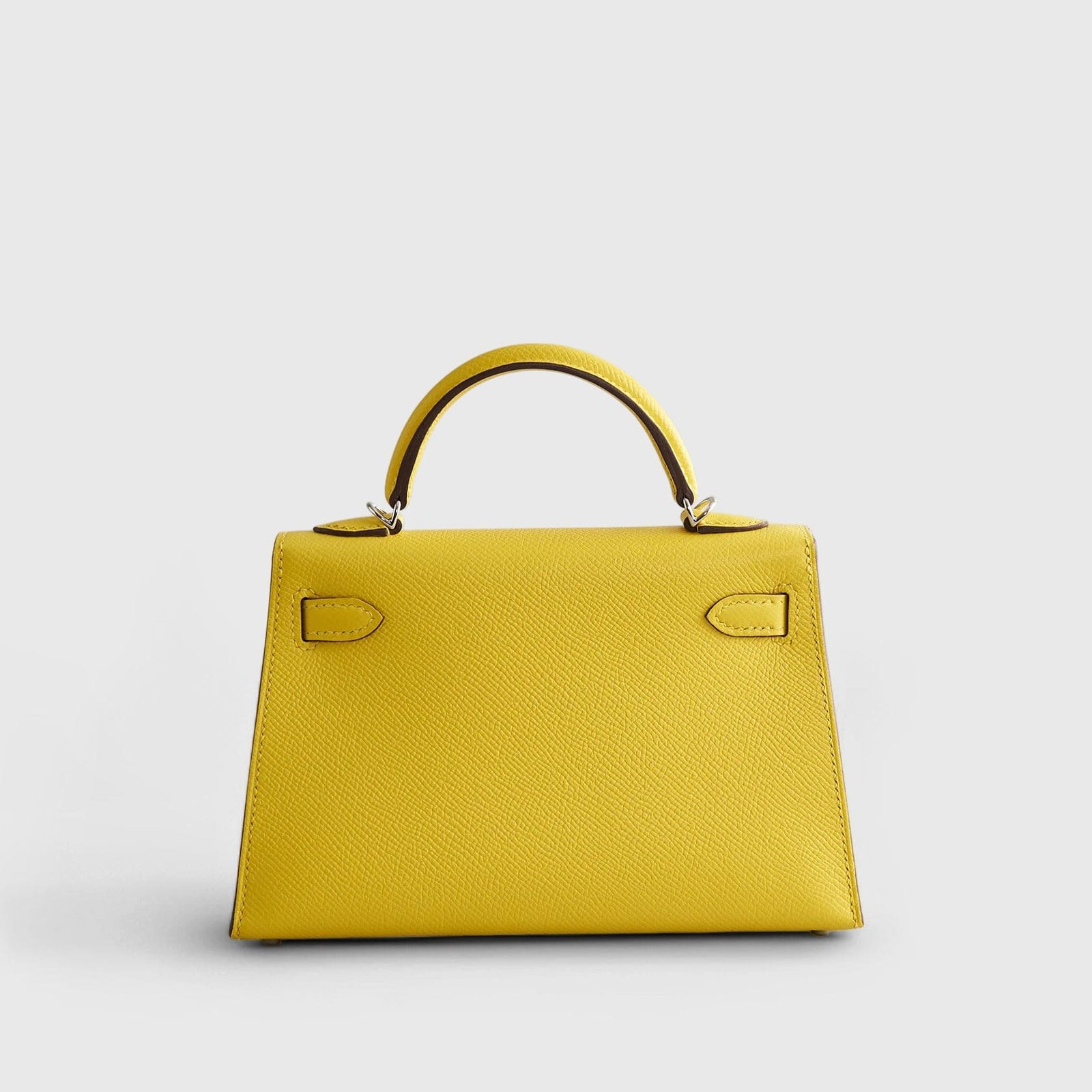 H**me5 Kelly Mini Epsom Jaune de Naples Palladium Hardware