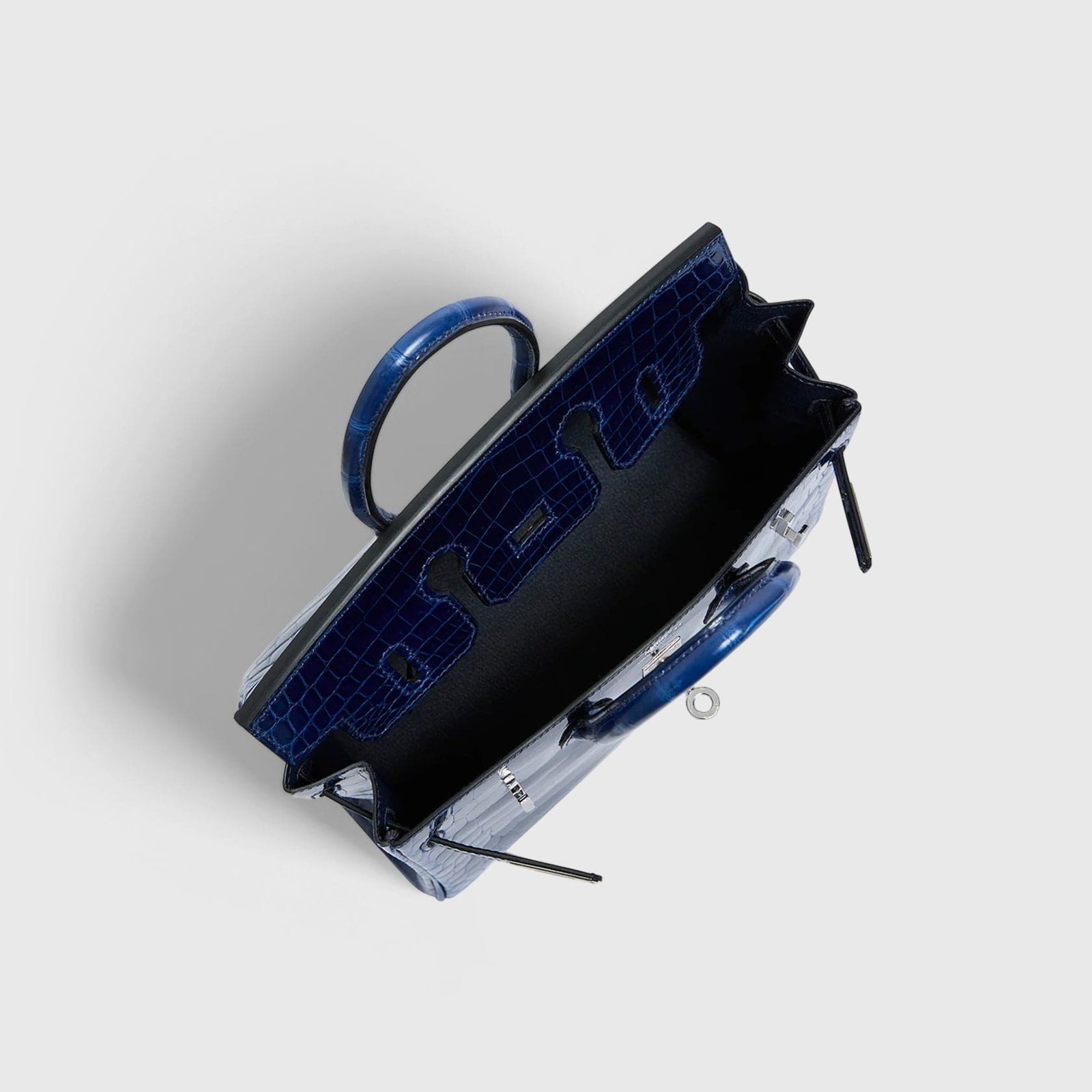 H**me5 Birkin 25 Shiny Nilo Blue Sapphire Palladium Hardware