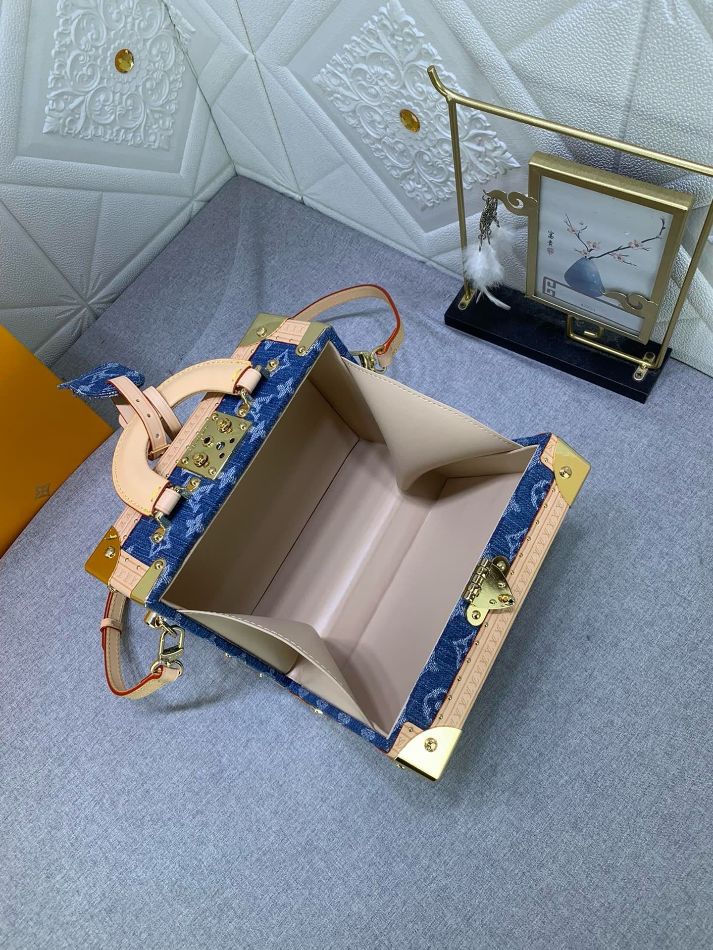 L0vis Vvtt0n M24161 Petite Valise Denim Bleu