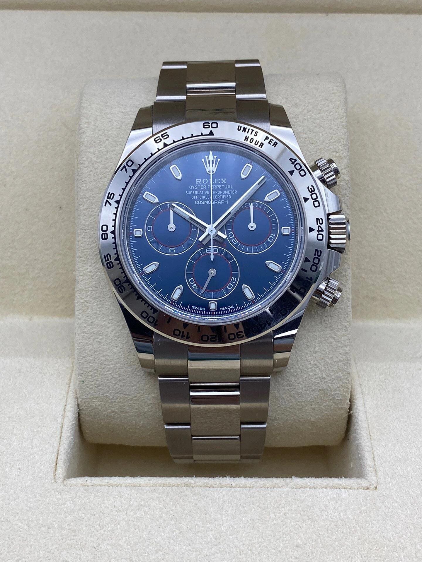 R01ex Daytona 126509 White Gold Bright Blue Dial (2025)