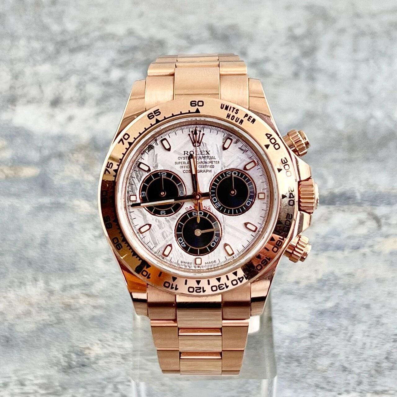 R01ex Daytona 116505 Rose Gold Meteorite Dial