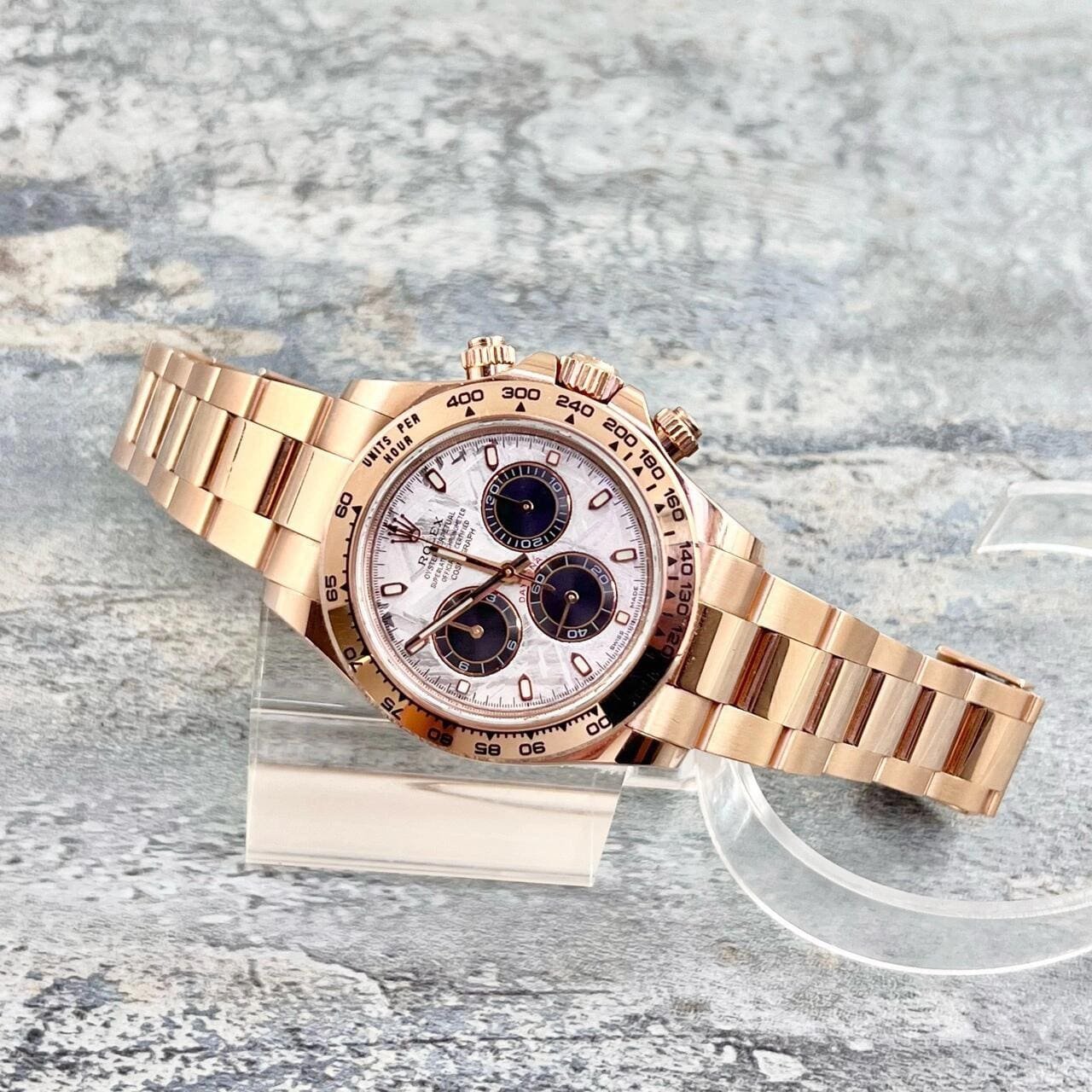 R01ex Daytona 116505 Rose Gold Meteorite Dial