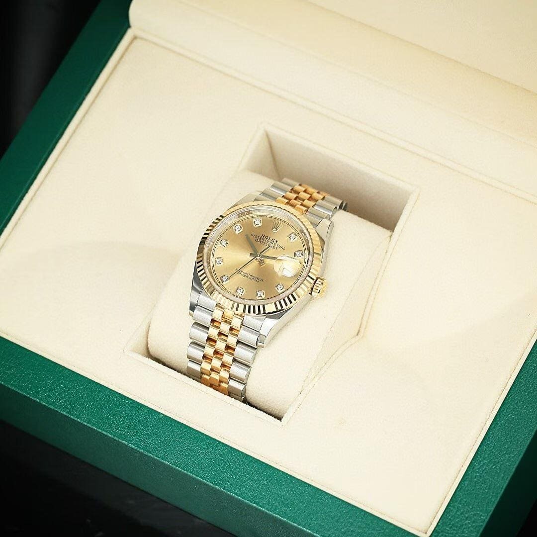 R01ex Datejust 36 mm Oystersteel and yellow gold Reference 278273