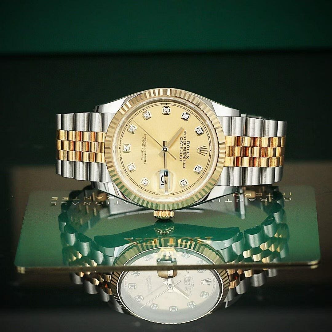 R01ex Datejust 36 mm Oystersteel and yellow gold Reference 278273