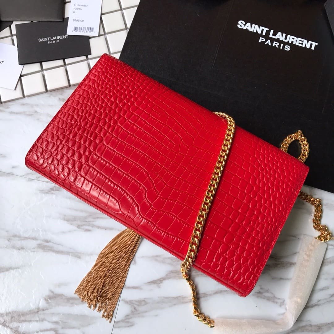 Sa1nt Lau*nt Kate Tassel Satchel