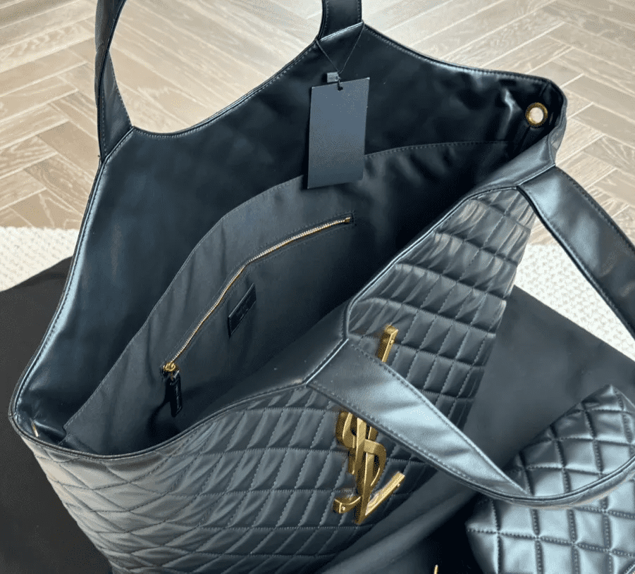 Sa1nt Lau*nt ICARE MAXI SHOPPING BAG IN QUILTED LAMBSKIN