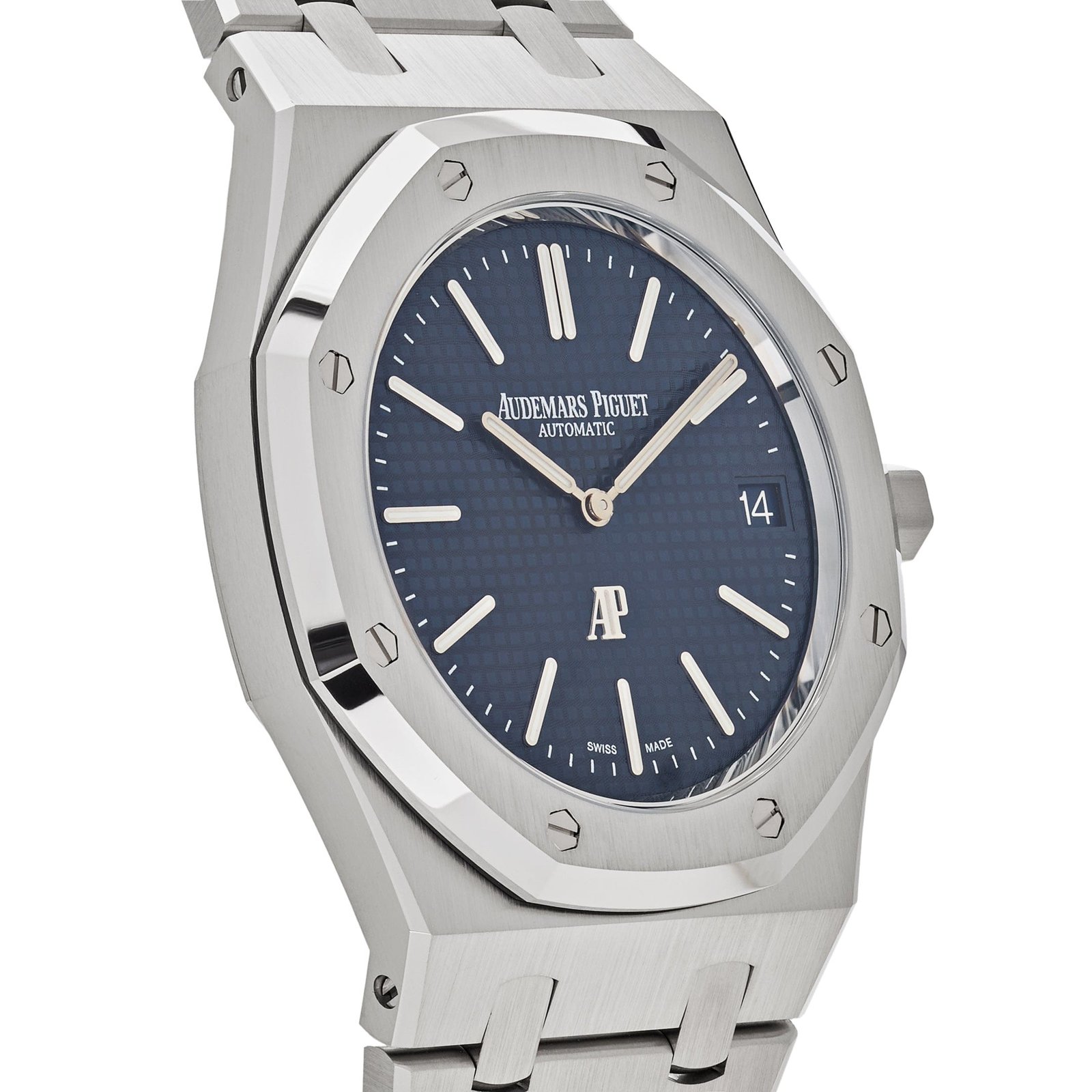 Audemars P1g*et Royal Oak 16202ST.OO.1240ST.01 ‘Jumbo’ Extra-Thin 50th Anniversary Stainless Steel Blue Dial (2022)