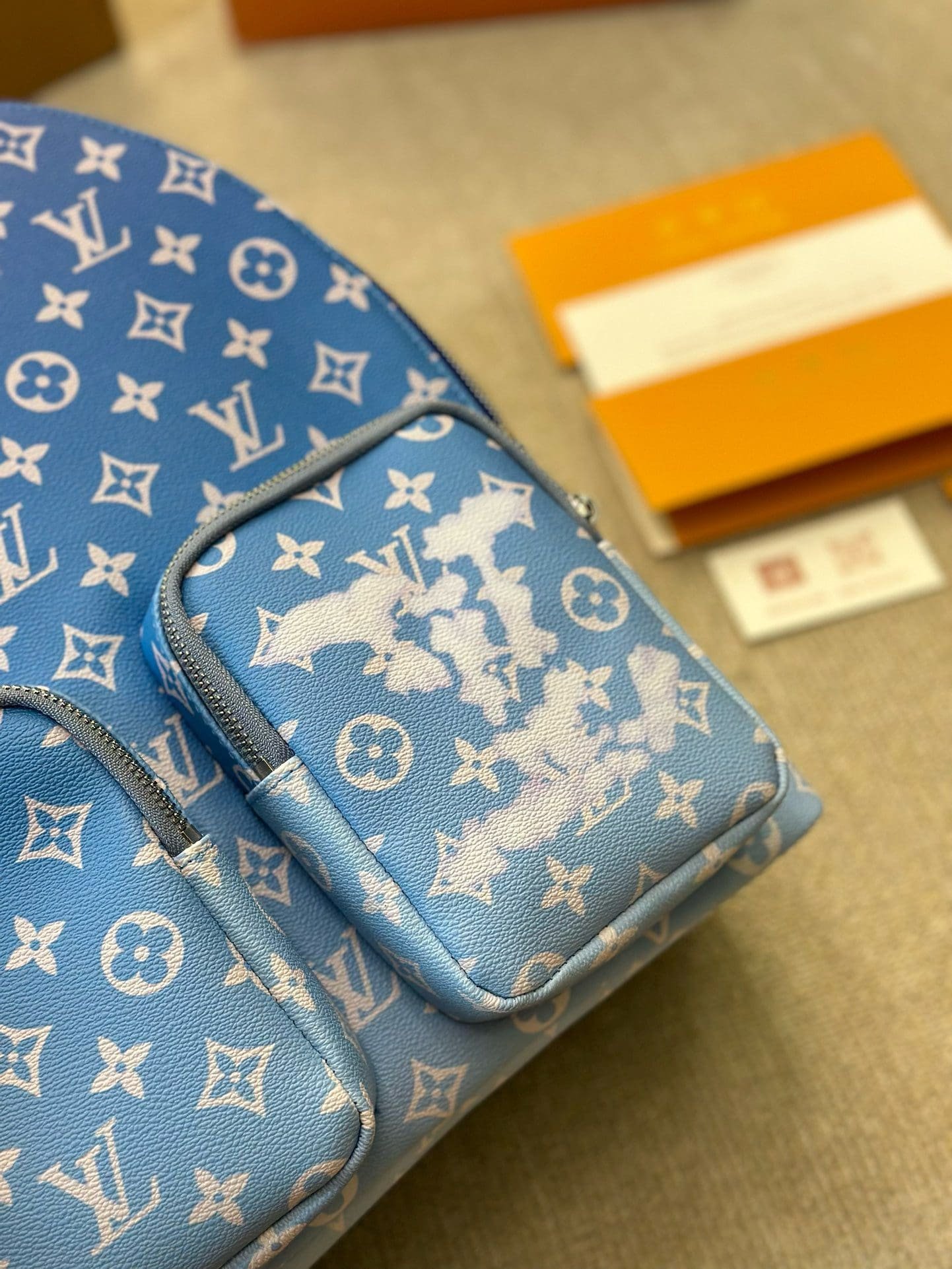 L0vis Vvtt0n Backpack Multipocket Clouds Monogram Blue M45441