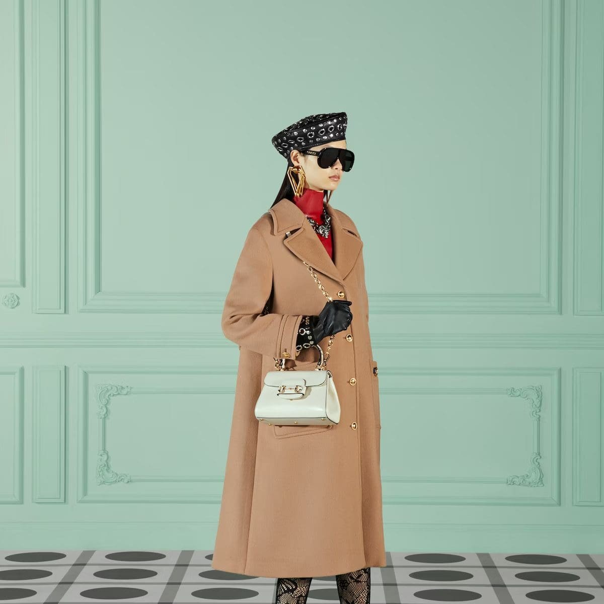Gvc*1 HORSEBIT 1955 MINI BAG (White)