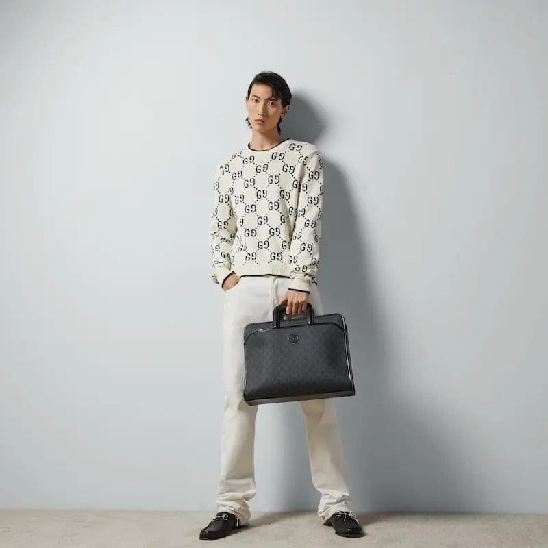 Gvc*1 INTERLOCKING G BRIEFCASE