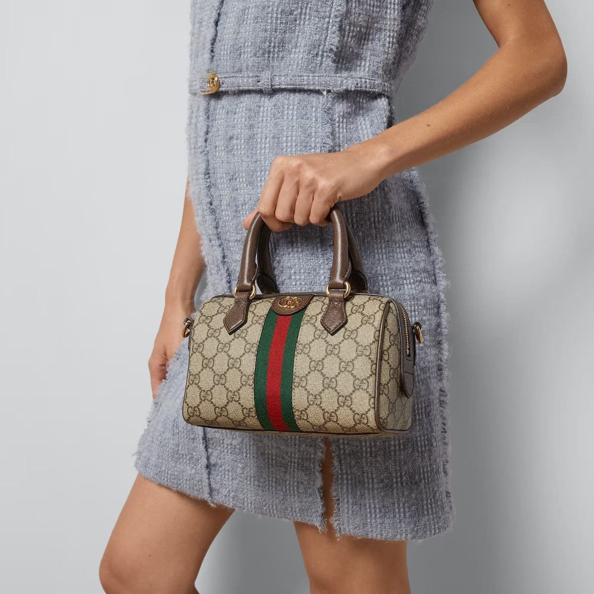 Gvc*1 OPHIDIA GG MINI TOP HANDLE BAG