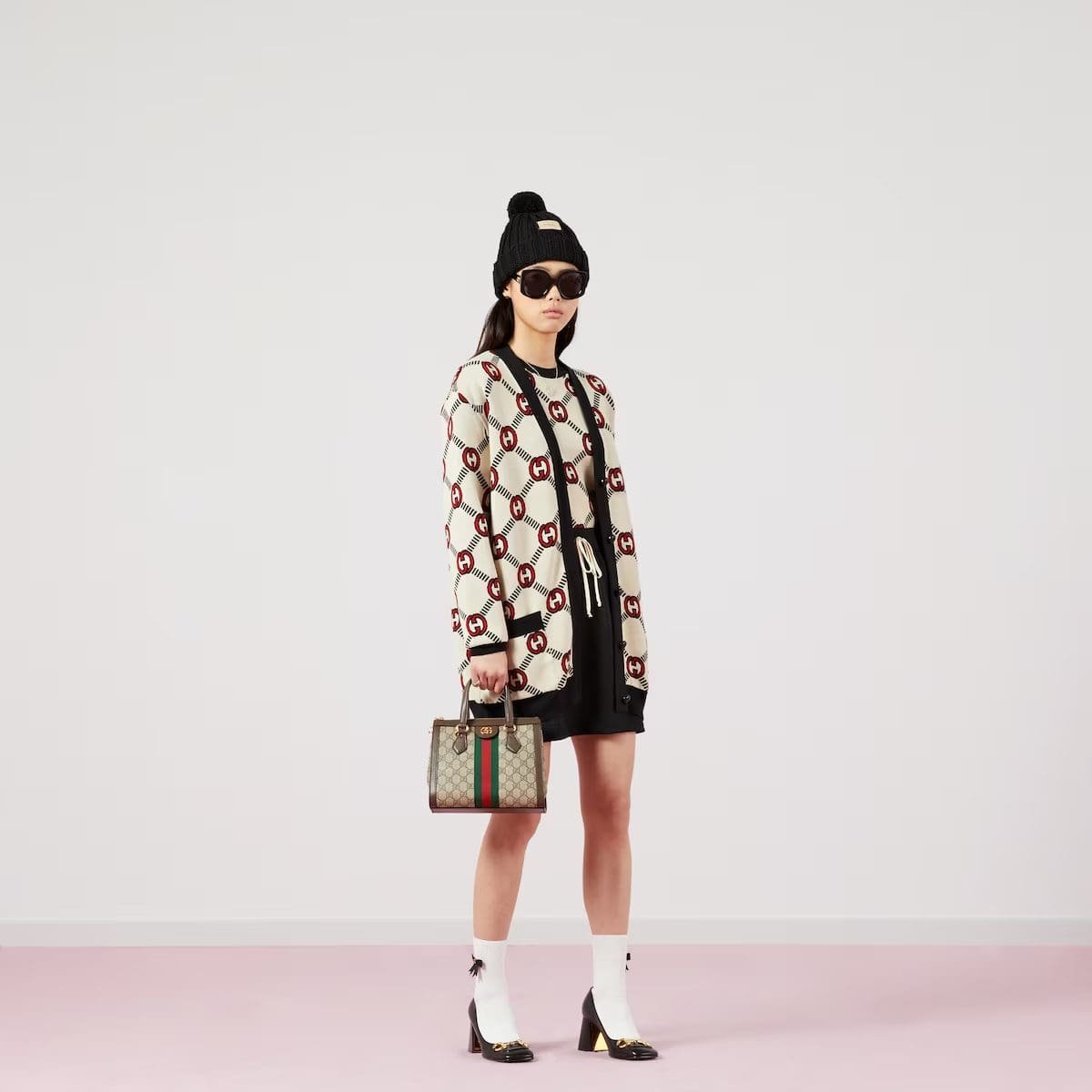 Gvc*1 OPHIDIA SMALL GG TOTE BAG