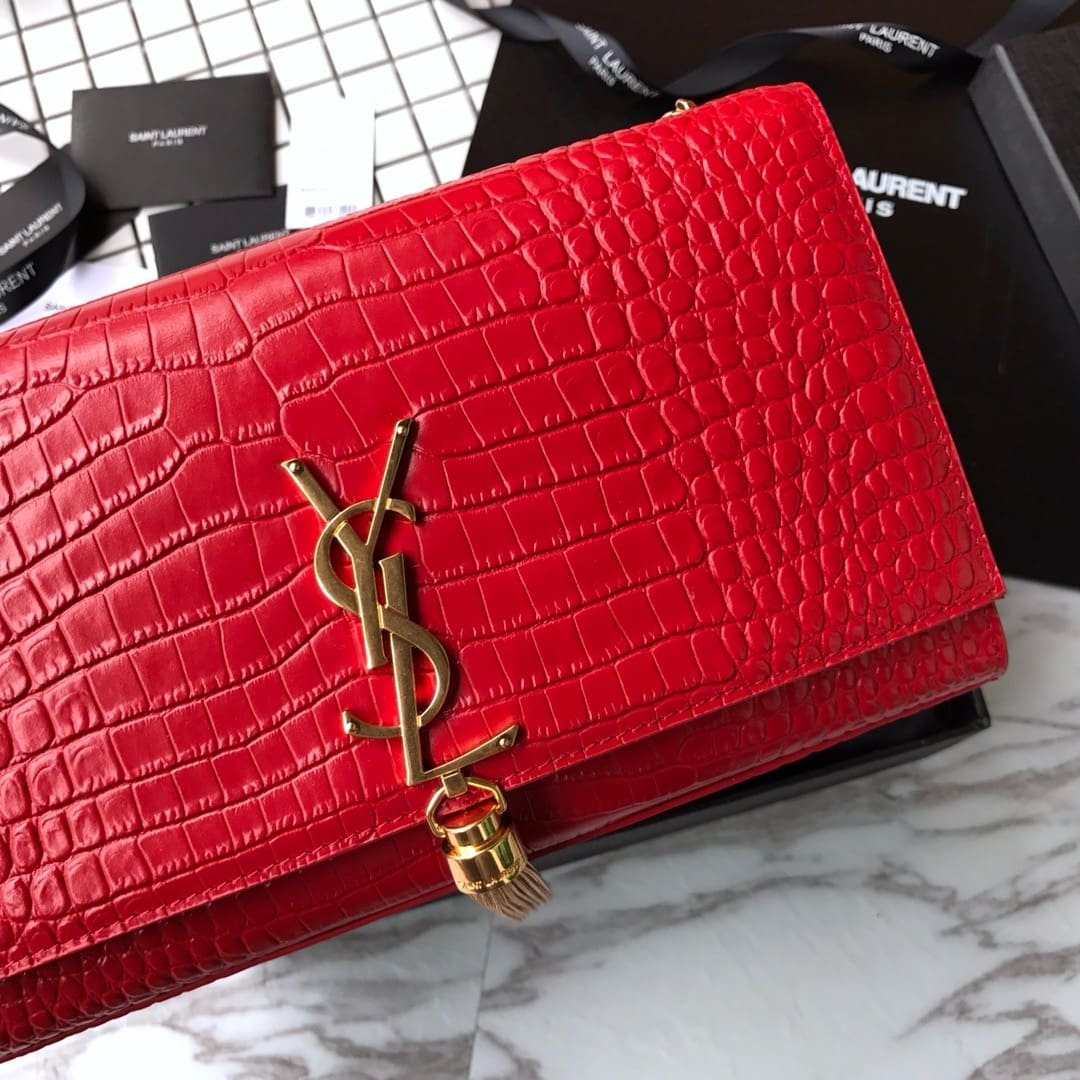 Sa1nt Lau*nt Kate Tassel Satchel