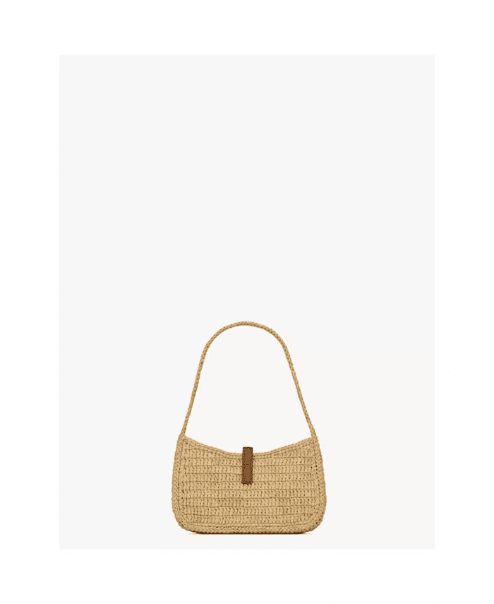 Sa1nt Lau*nt Le 5 À 7 Mini Hobo in Raffia
