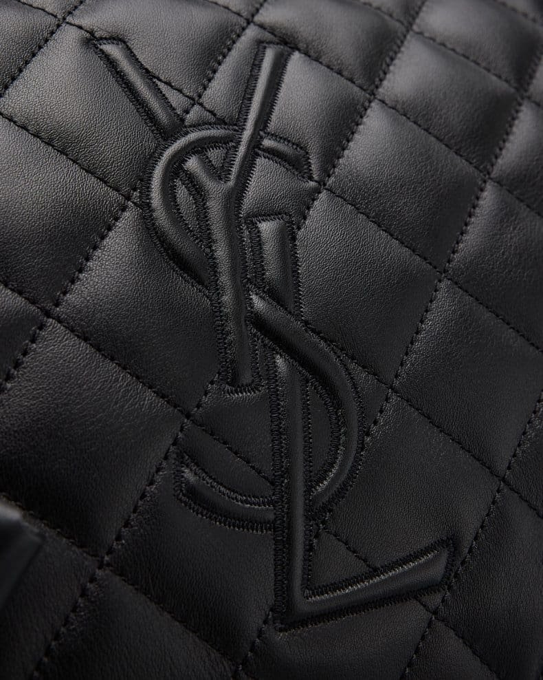 Sa1nt Lau*nt ES Giant Travel Bag in Smooth Quilted Leather with Gold Hardware