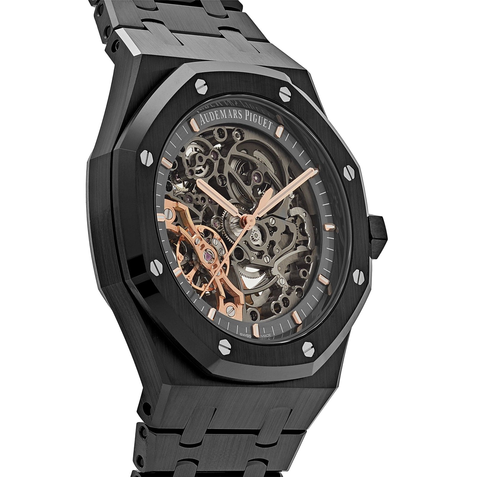 Audemars P1g*et Royal Oak 15416CE.OO.1225CE.01 Double Balance Wheel Openworked Black Ceramic (2020)