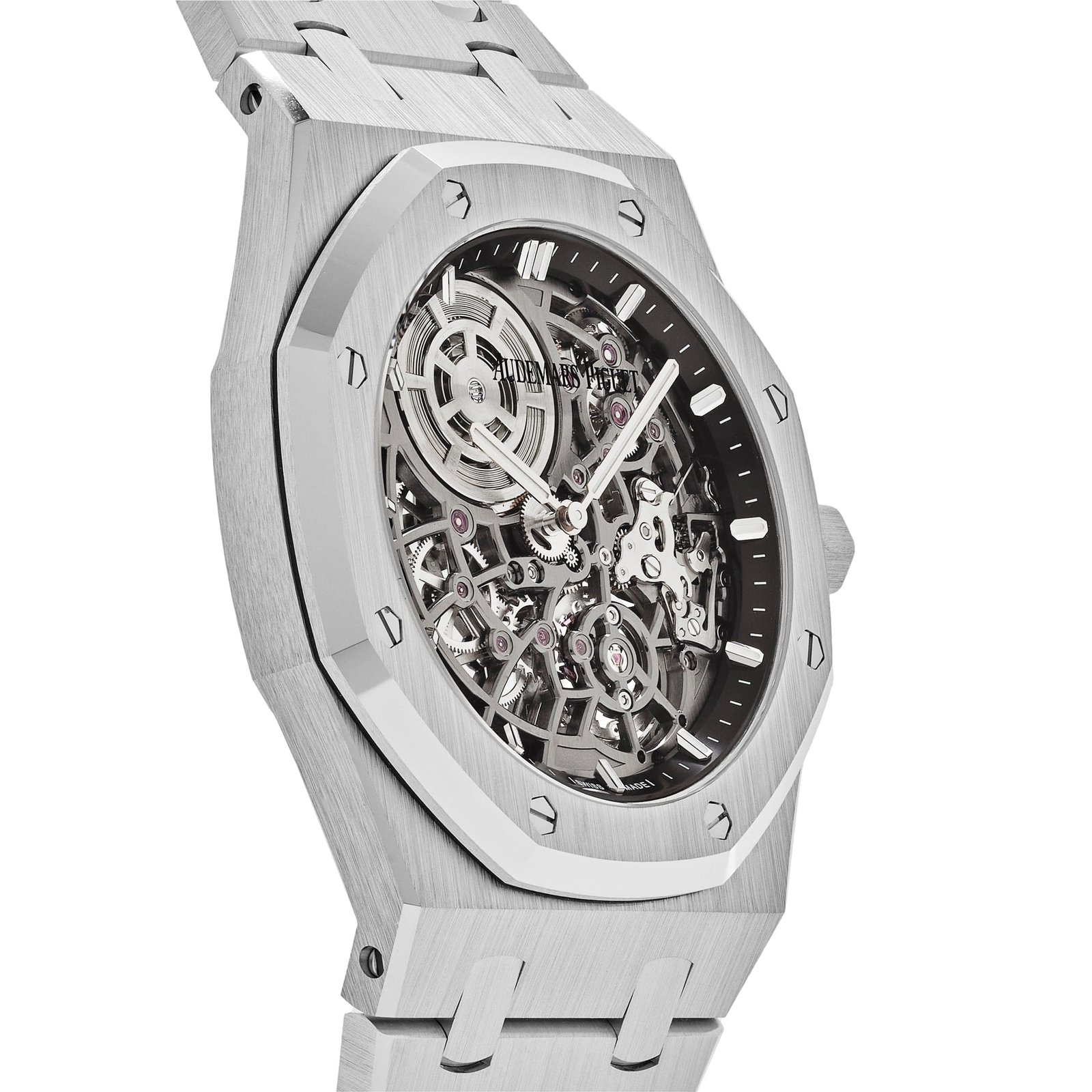 Audemars P1g*et Royal Oak 16204BC.OO.1240BC.01 ‘Jumbo’ Extra-Thin Openworked White Gold