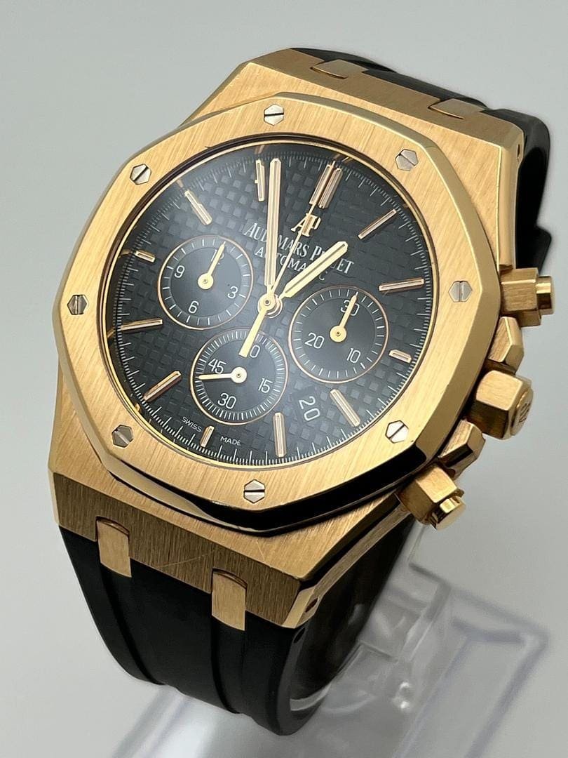Audemars P1g*et Royal Oak 26320OR.OO.D002CR.01 Selfwinding Chronograph Rose Gold Black Dial