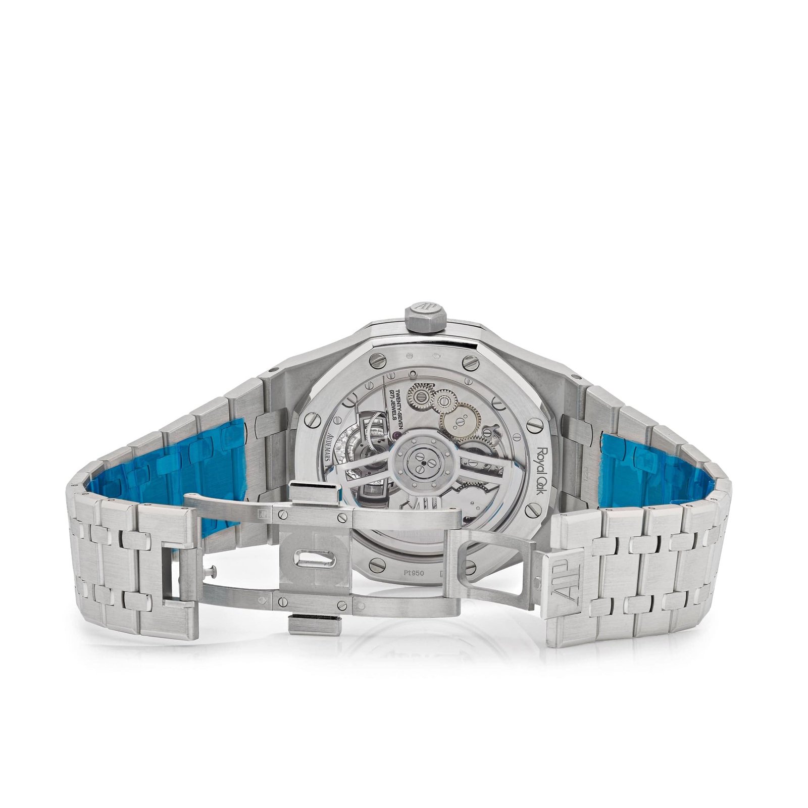 Audemars P1g*et Royal Oak 26535PT.ZZ.1220PT.01 Selfwinding Flying Tourbillon Platinum Light Blue Dial